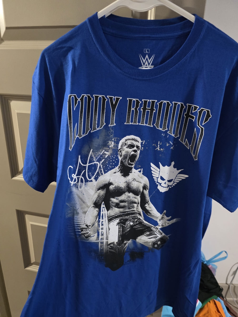 WWE Cody Rhodes Royal Blue Graphic Tee